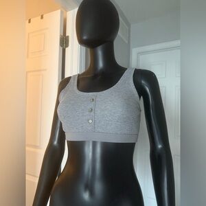 Grey sport bra